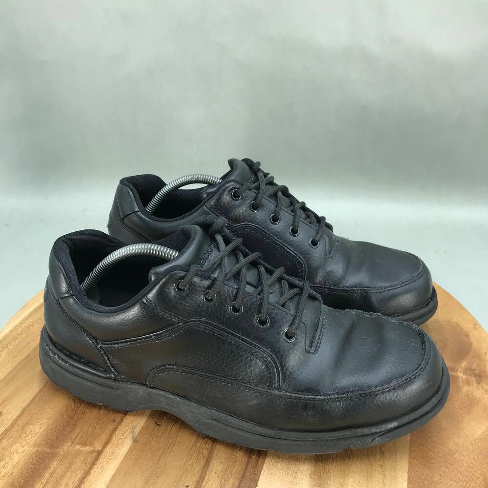 Rockport Eureka Ridgefield‎ Walking Shoes Mens 12 Wide Black Lace Up Leather